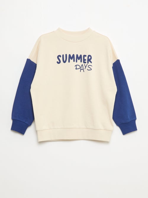 Sudadera de rayas cuello redondo - Kiabi