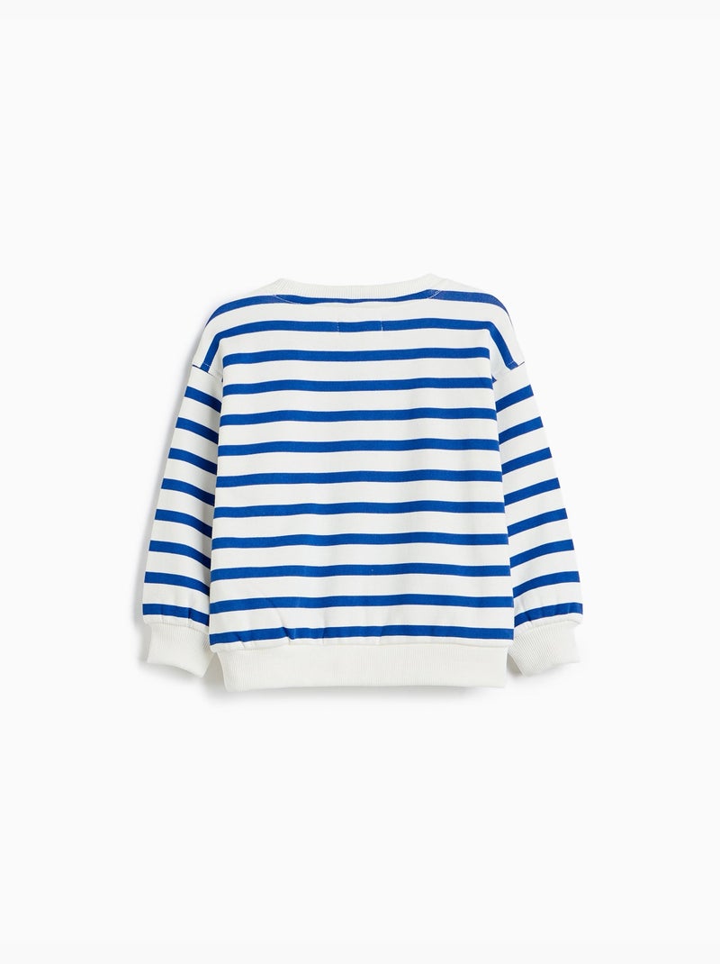 Sudadera de rayas, mo fashion Azul - Kiabi