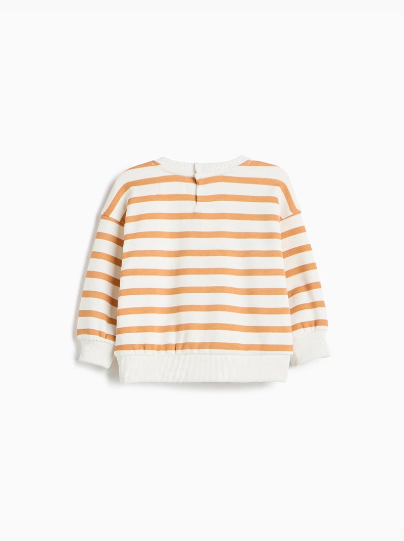 Sudadera de rayas, mo fashion Blanco - Kiabi