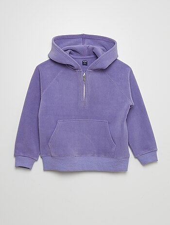 Sudadera de tejido polar con capucha