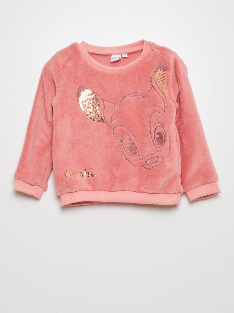 Sudadera de tejido polar 'Disney' ROSA - Kiabi