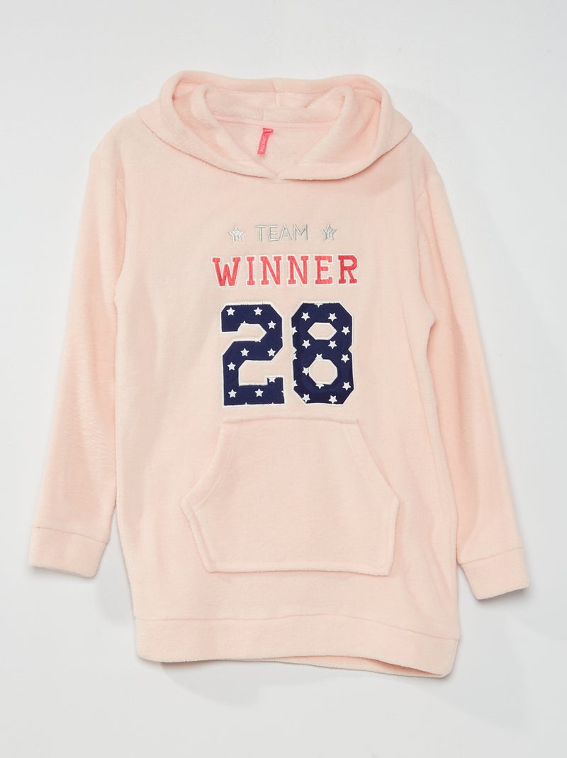 Sudadera de tejido polar pijama ROSA - Kiabi