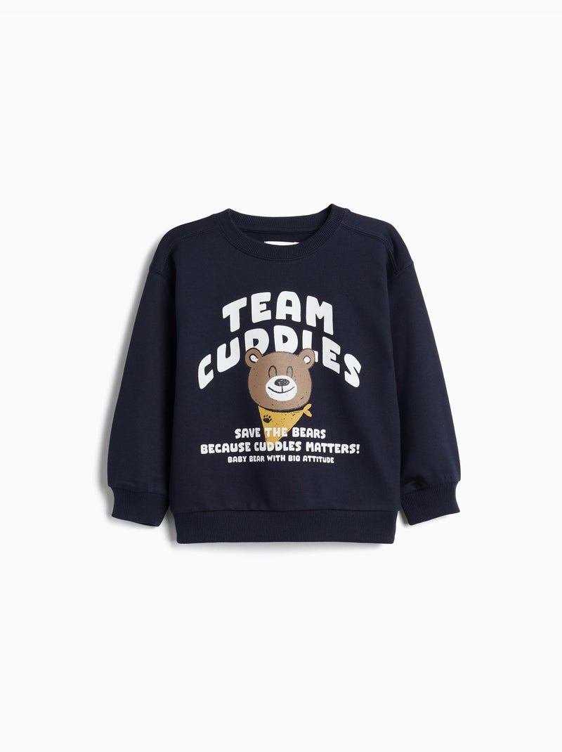 Sudadera de terry, mo fashion Azul - Kiabi