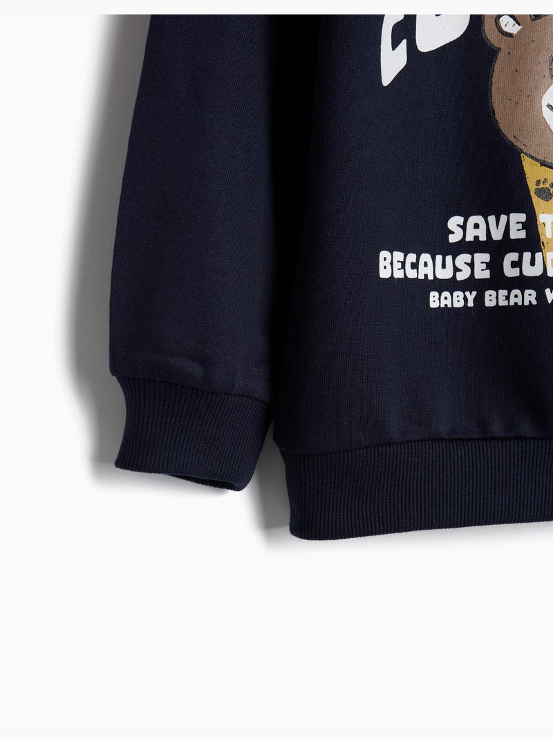 Sudadera de terry, mo fashion Azul - Kiabi