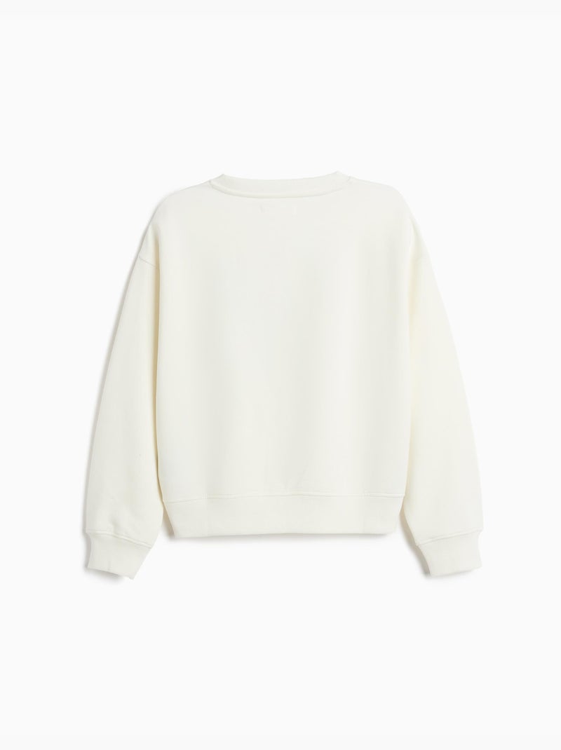Sudadera de terry, mo fashion Blanco - Kiabi