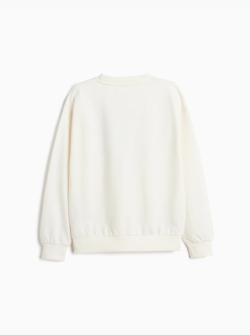 Sudadera de terry, mo fashion Blanco - Kiabi