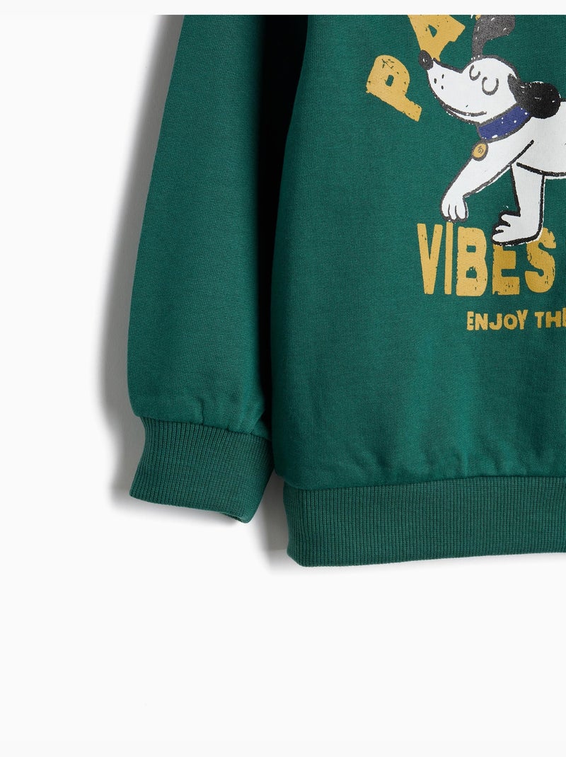Sudadera de terry, mo fashion Verde - Kiabi
