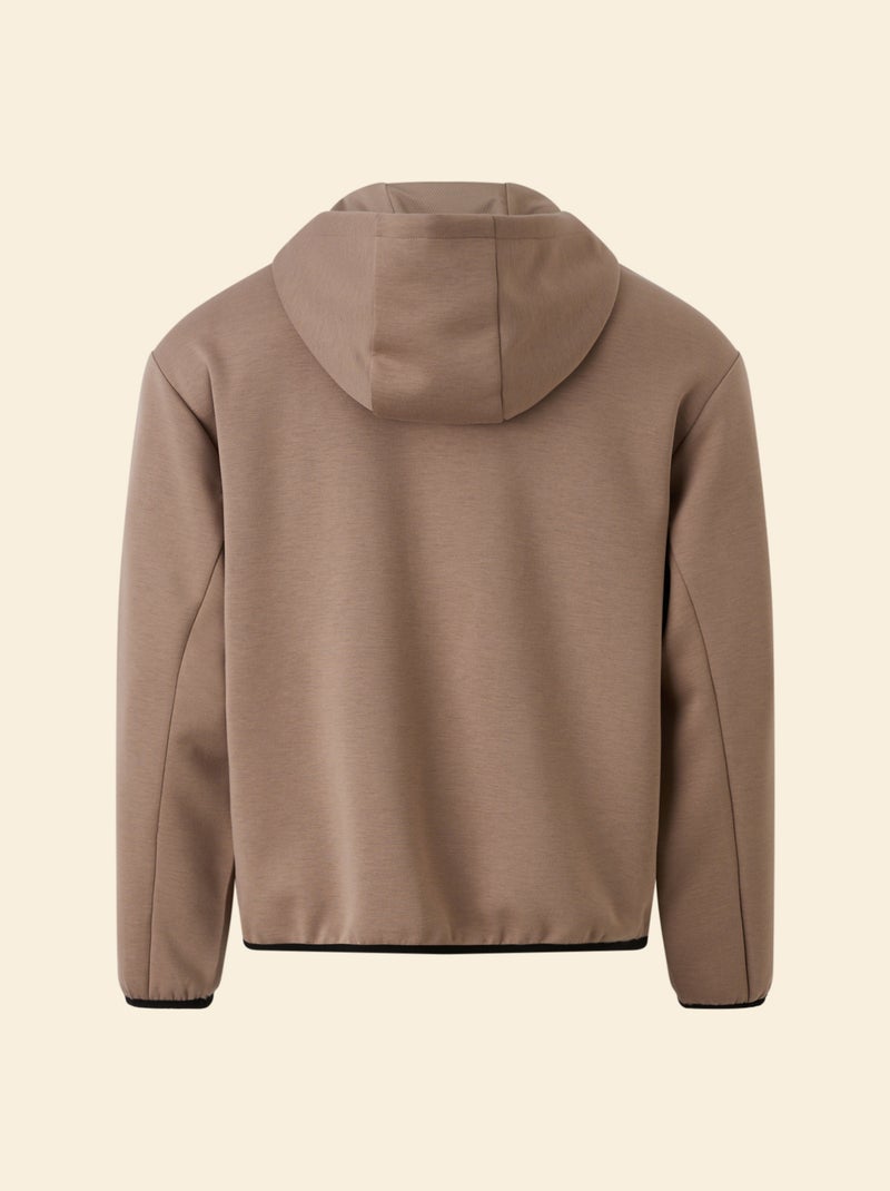 Sudadera deportiva con cremallera (ekstract) Beige - Kiabi