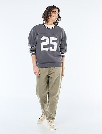 Sudadera deportiva en felpa