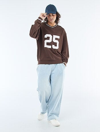 Sudadera deportiva en felpa