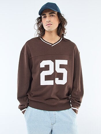 Sudadera deportiva en felpa