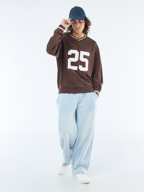 Sudadera deportiva en tejido felpa - Kiabi