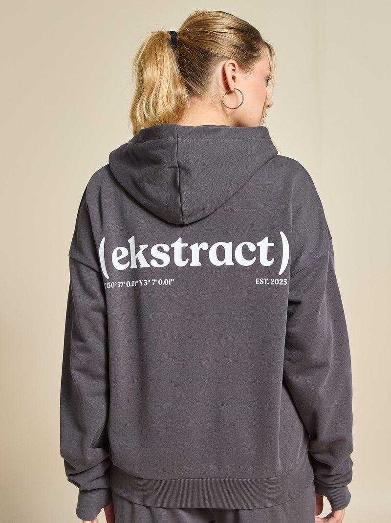 Sudadera deportiva unisex - (ekstract) Negro - Kiabi