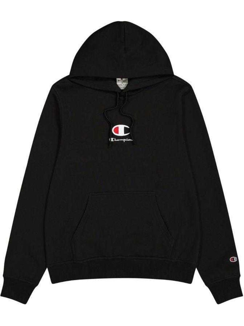 Sudadera diseño logotipo para hombre - champion Negro - Kiabi