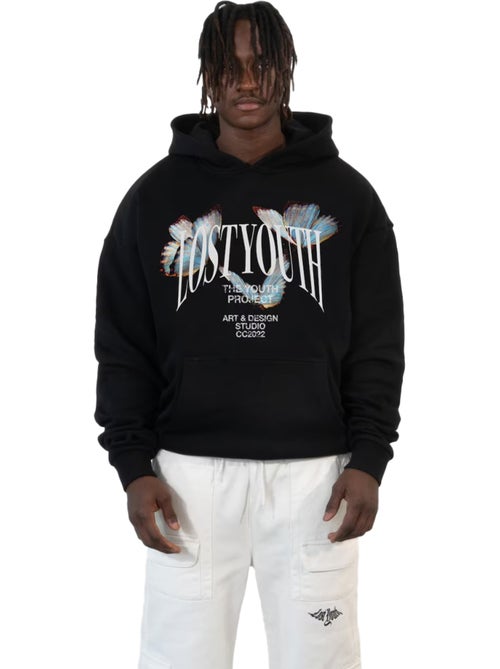 Sudadera diseño mariposa para hombre - lost youth - Kiabi Sudadera diseño mariposa para hombre - lost youth - Kiabi