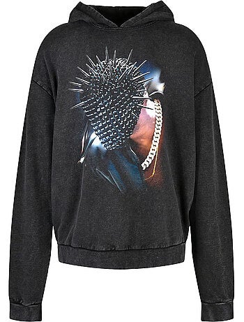 Sudadera diseño máscara espinosa para hombre - mister tee
