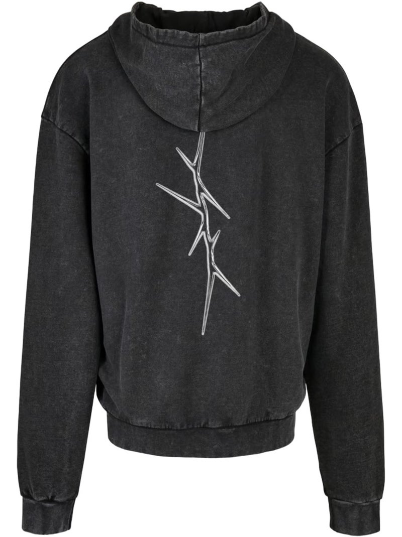 Sudadera diseño máscara espinosa para hombre - mister tee Gris antracita - Kiabi