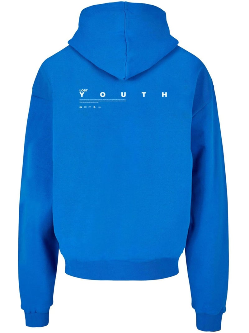 Sudadera diseño paloma para hombre - lost youth Azul cobalto - Kiabi