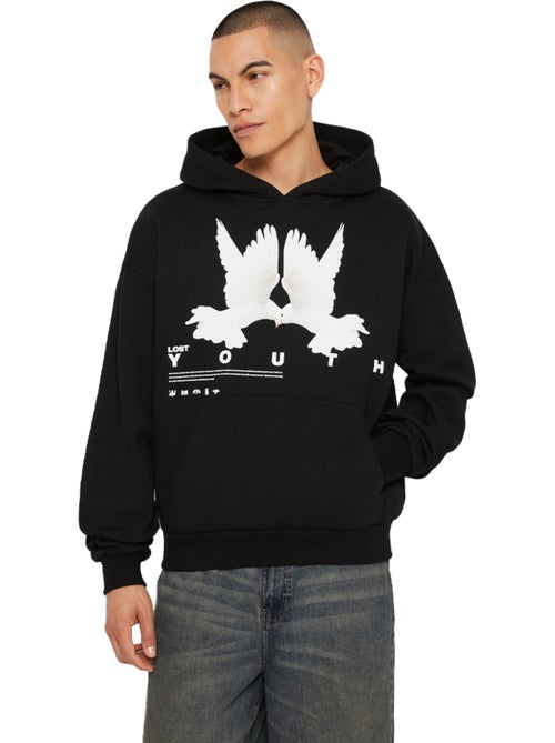 Sudadera diseño paloma para hombre - lost youth - Kiabi Sudadera diseño paloma para hombre - lost youth - Kiabi