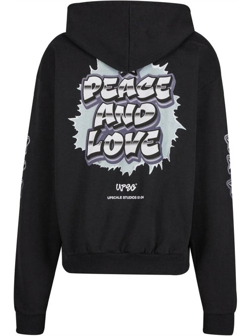 Sudadera diseño paz y amor de pesada para hombre - mister tee - Kiabi Sudadera diseño paz y amor de pesada para hombre - mister tee - Kiabi