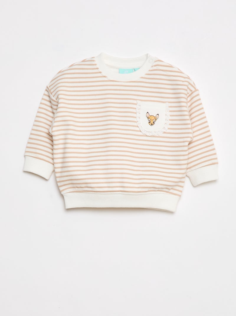 Sudadera 'Disney' con automáticos en el hombro Blanco - Kiabi