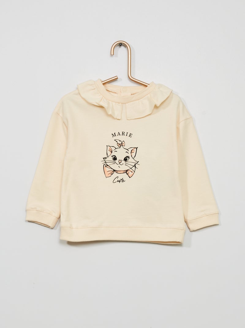 Sudadera 'Disney' cuello babero BLANCO - Kiabi