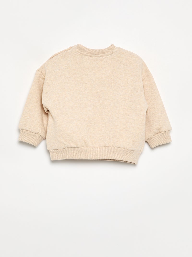 Sudadera 'Disney' de manga larga Beige - Kiabi