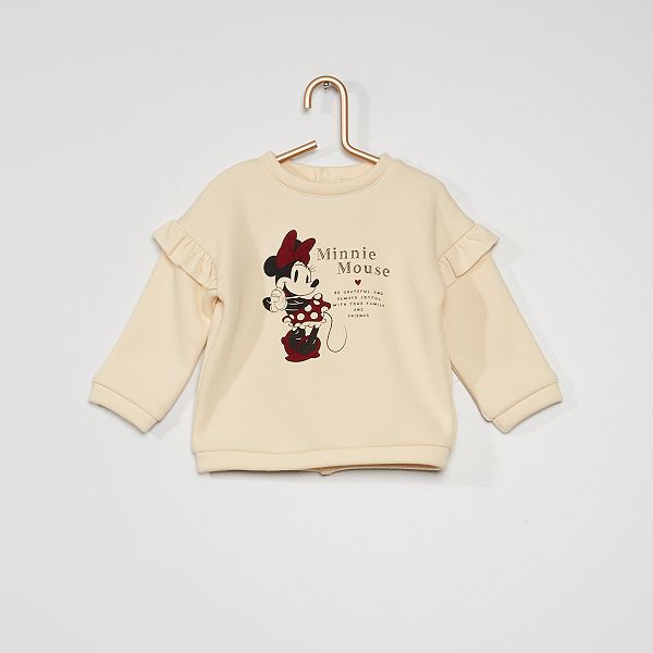Sudadera 'Disney' 'Minnie' bebé niña - BLANCO - Kiabi - 12,00€