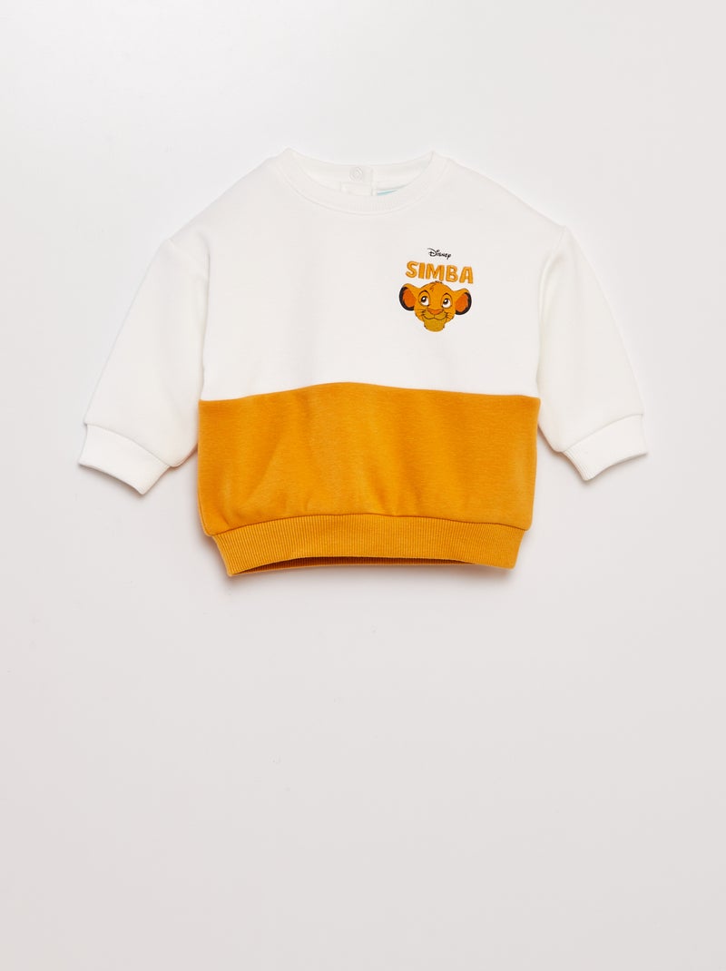 Sudadera 'Disney' 'Simba' AMARILLO Bebé niño Kiabi
