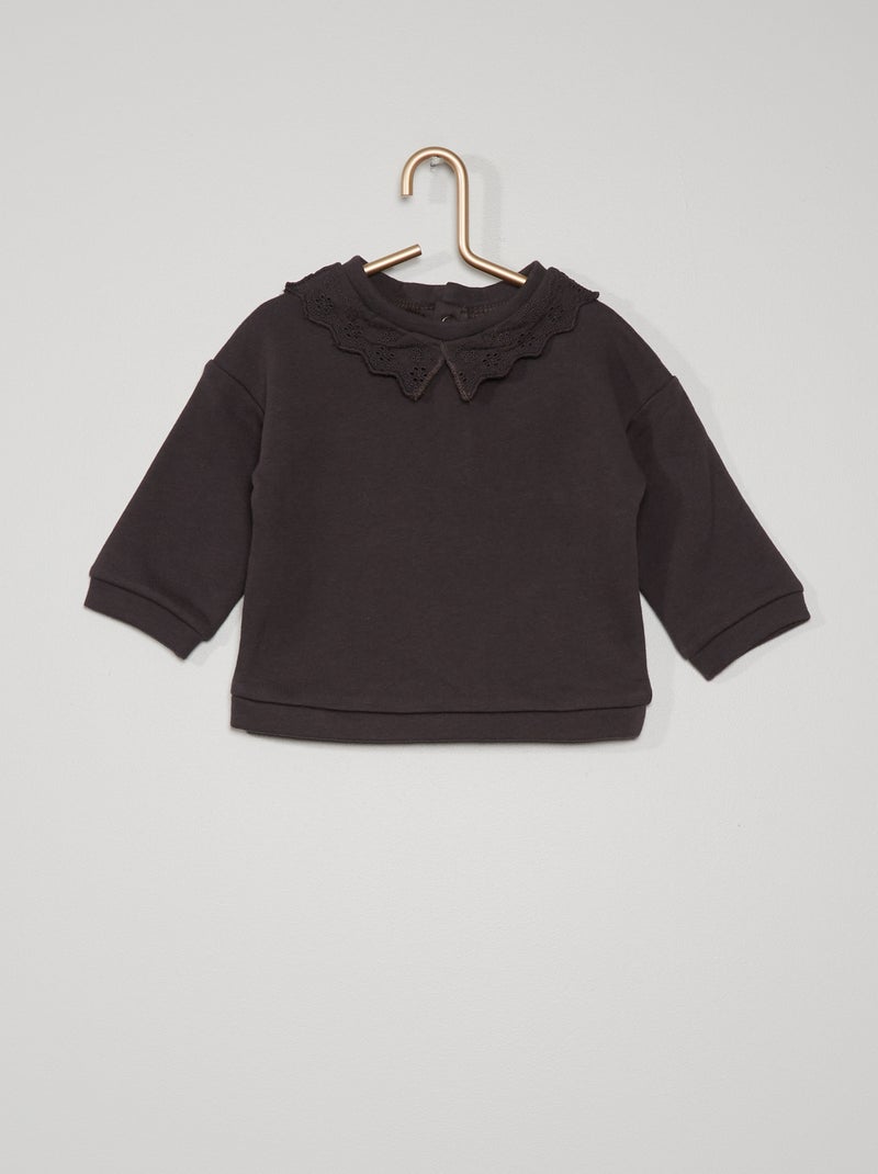 Sudadera eco-concepción gris antracita - Kiabi