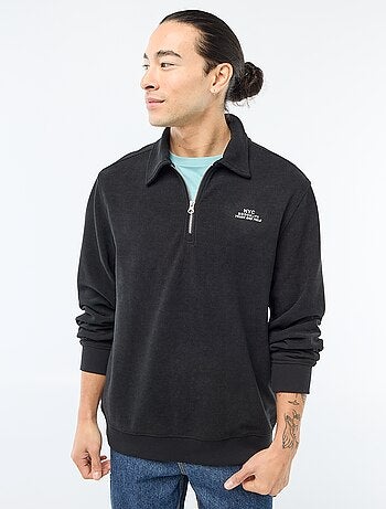 Sudadera en tejido gofrado