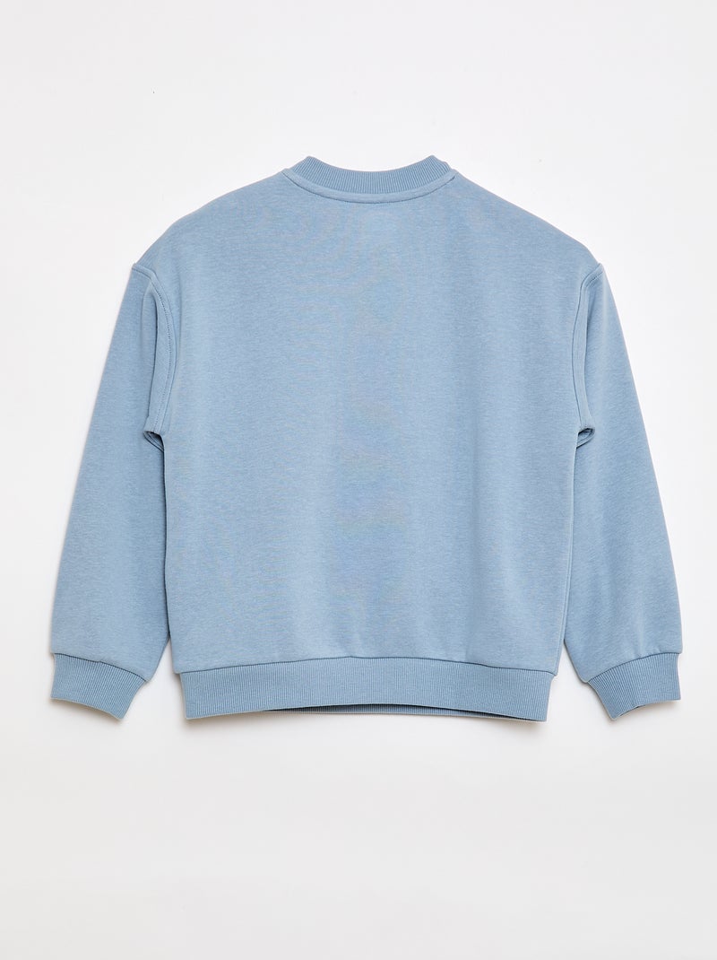 Sudadera estampada - Colección fácil de poner Azul - Kiabi