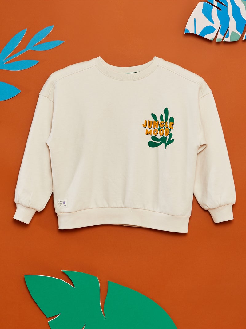 Sudadera estampada - Grafik Edition BLANCO - Kiabi