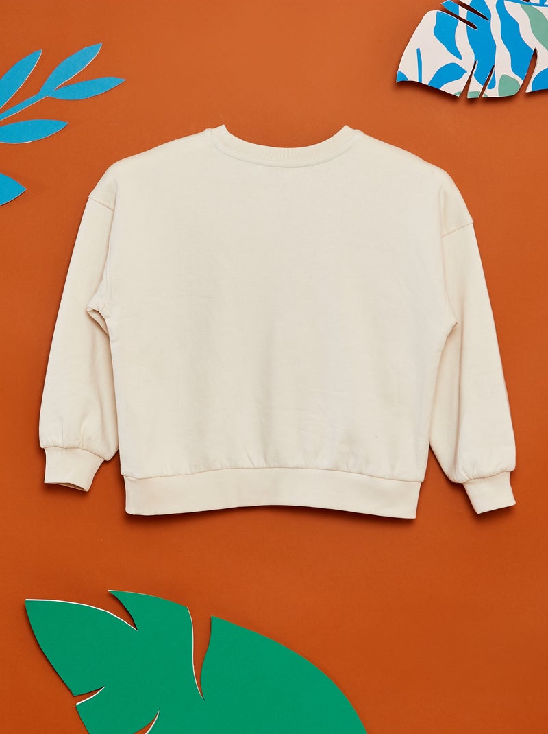 Sudadera estampada - Grafik Edition BLANCO - Kiabi