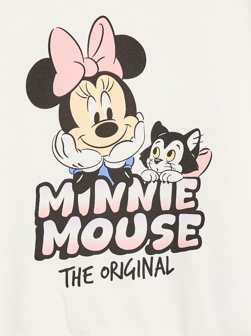 Sudadera estampada - 'Minnie' 'Disney' - Colección fácil de poner Blanco - Kiabi