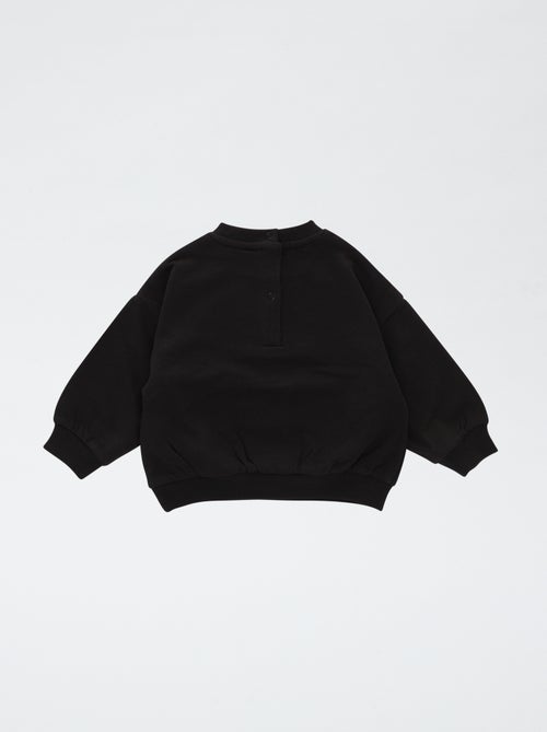 Sudadera estampada 'ACDC' en polar de algodón liso - Kiabi