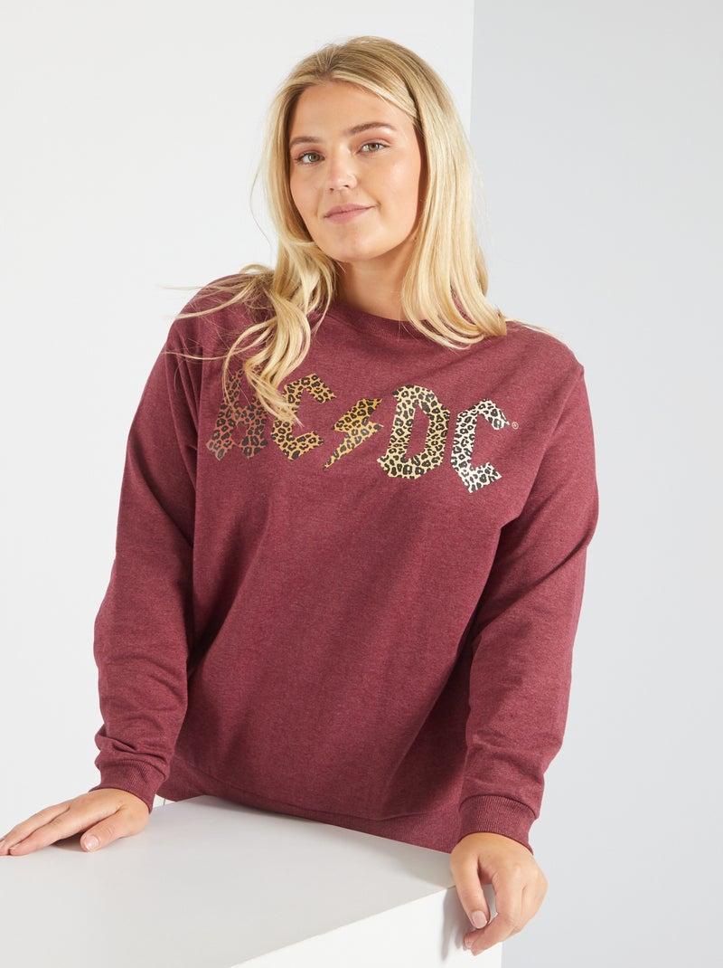 Sudadera estampada 'ACDC' ROJO - Kiabi