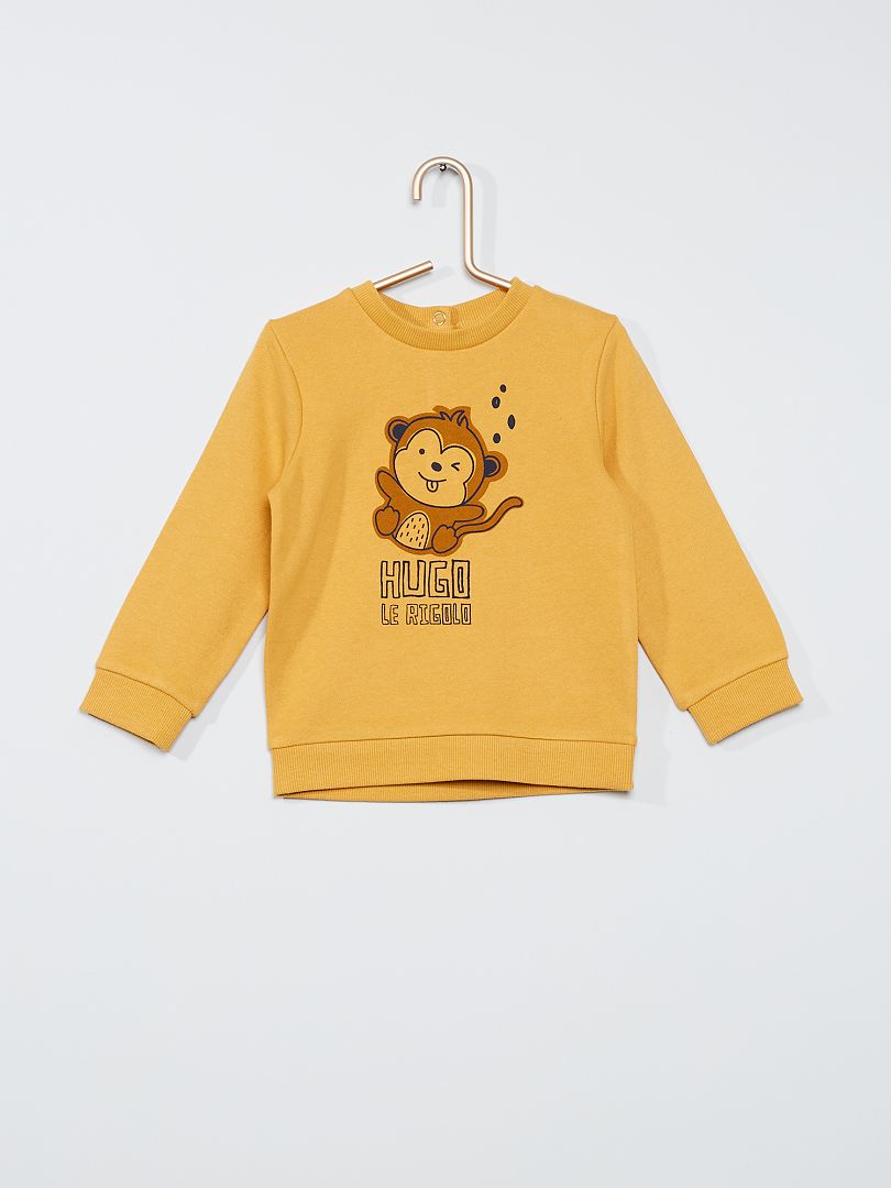 Sudadera estampada - AMARILLO - Kiabi - 8.00€