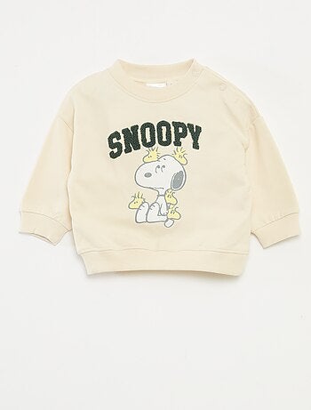 Sudadera estampada animada 'Snoopy' en polar de algodón