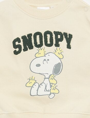 Sudadera estampada animada 'Snoopy' en polar de algodón