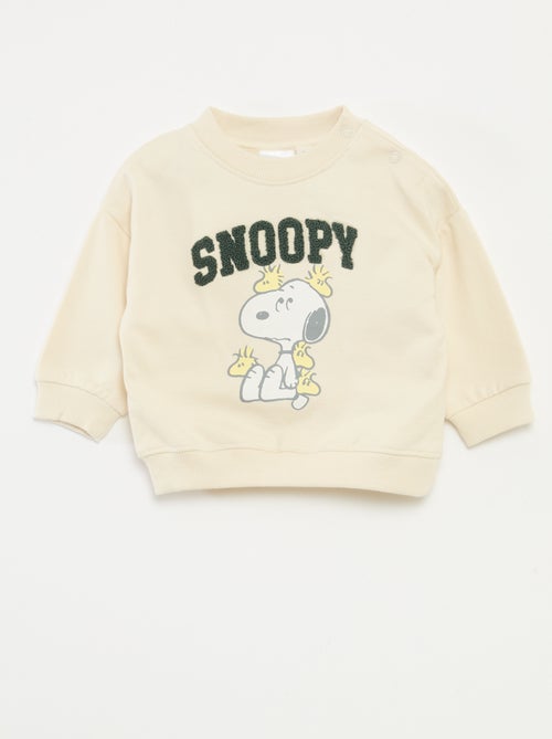 Sudadera estampada animada 'Snoopy' en polar de algodón - Kiabi