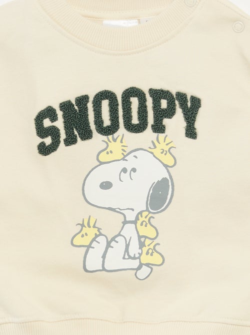Sudadera estampada animada 'Snoopy' en polar de algodón - Kiabi