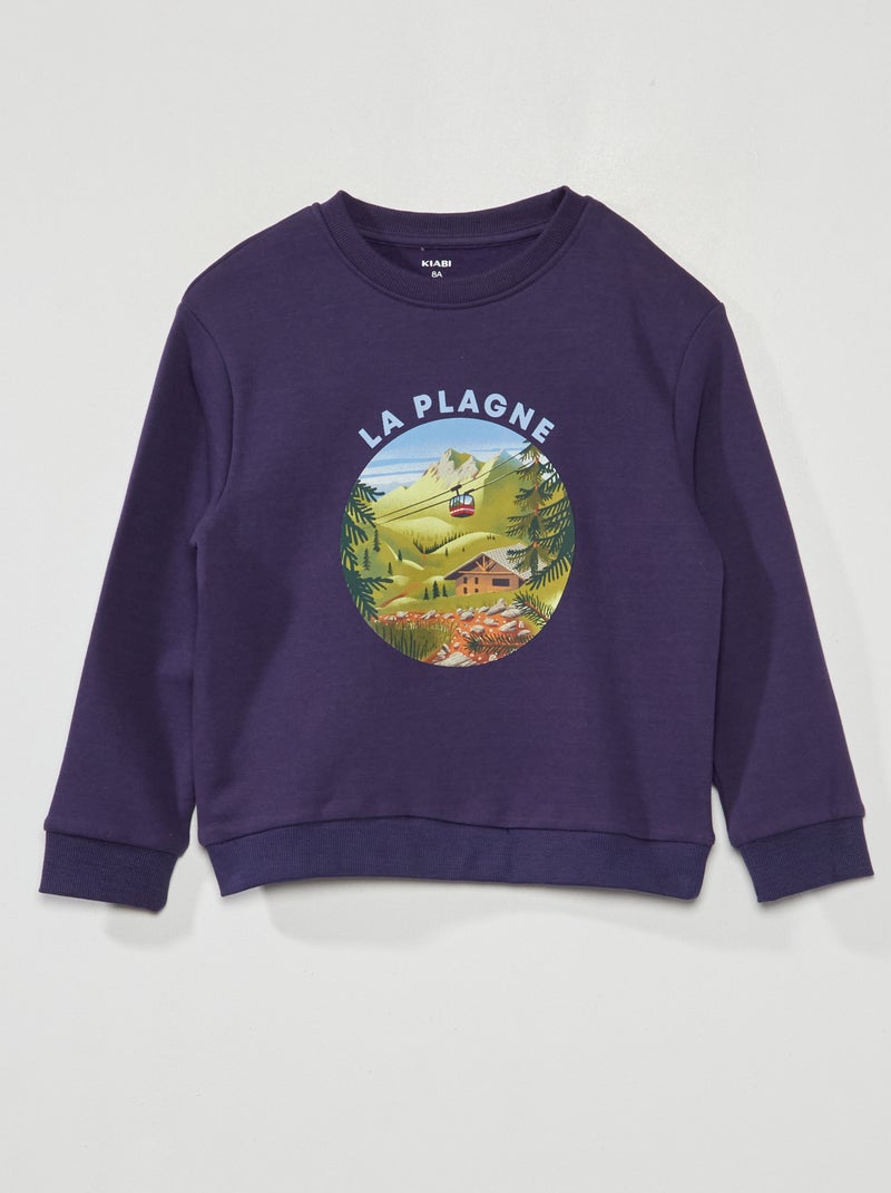 Sudadera estampada 'Antibes' AZUL - Kiabi