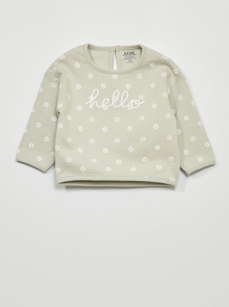 Sudadera estampada AZUL - Kiabi