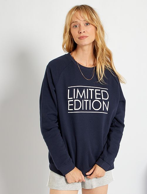 Sudadera estampada - AZUL - Kiabi - 8.00€