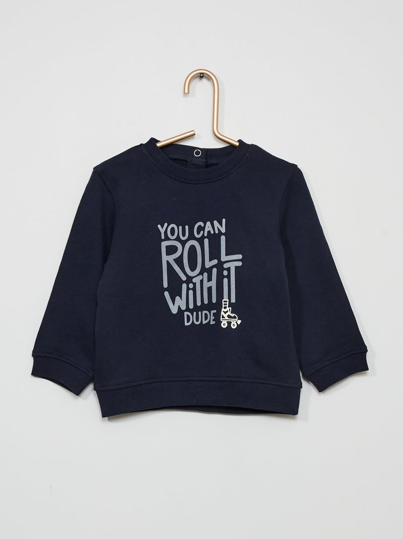 Sudadera estampada AZUL - Kiabi