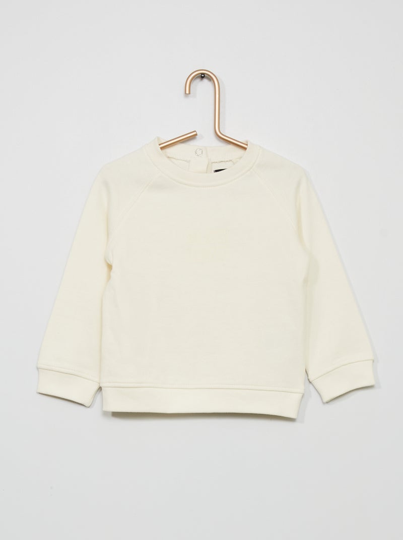 Sudadera estampada BLANCO - Kiabi