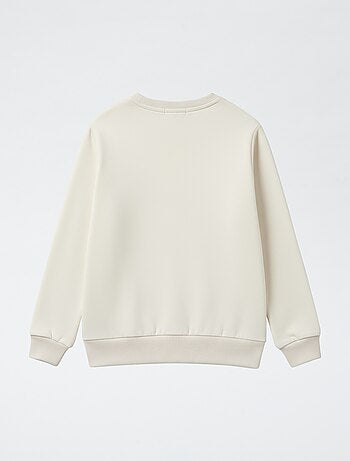 Sudadera estampada 'Bluey' en felpa de algodón liso