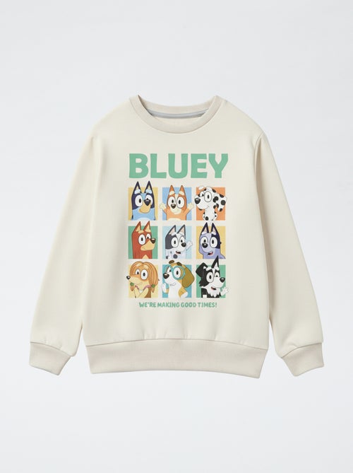 Sudadera estampada 'Bluey' en felpa de algodón liso - Kiabi