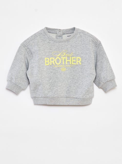 Sudadera estampada 'Brother' - Kiabi